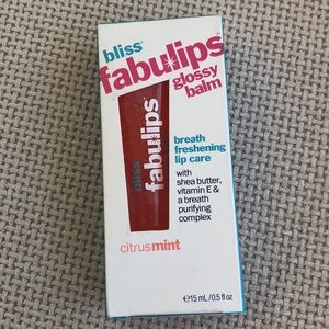 Bliss fabulips glossy balm citrus mint NWB